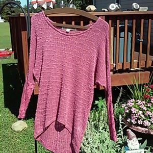 California Gypsy Lightweight Pink BOHO Sweater